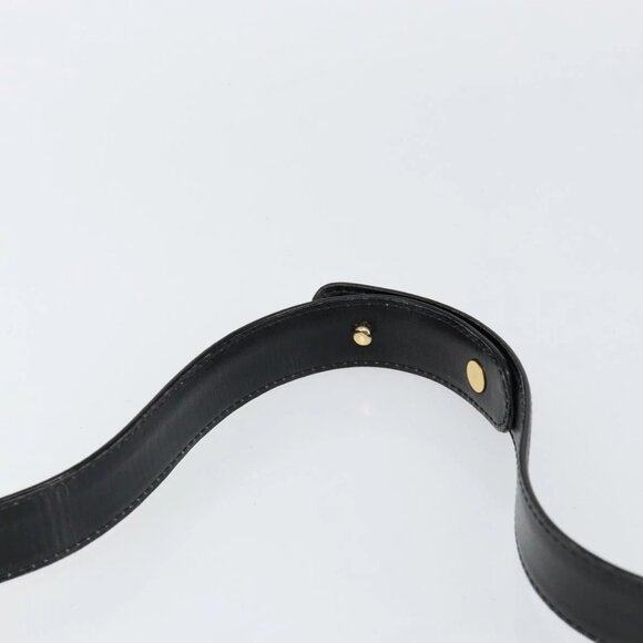 GUCCI Shoulder Bag Leather Black Gold Auth ep11506 - Picture 7 of 16